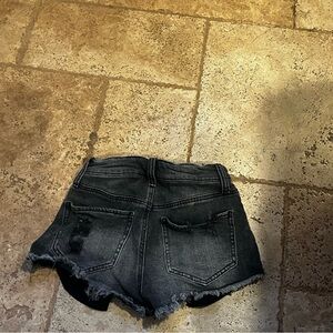 Black/grey high rise shorts size 1
